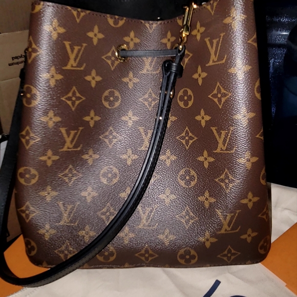 Nwt-Louis Vuitton neonoe Monogram black/brown - Picture 3 of 9